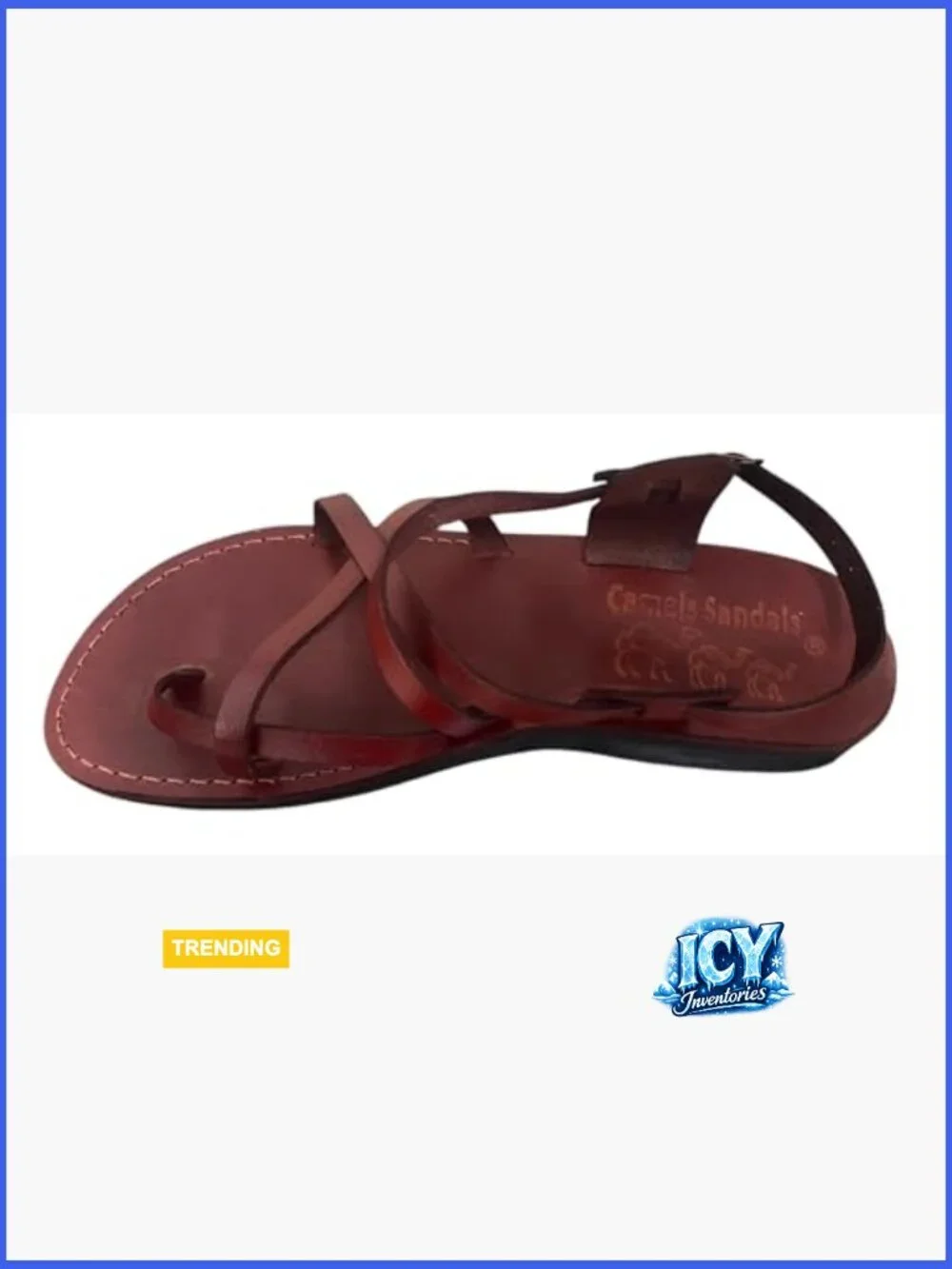 Genuine Leather Gladiator Sandals Comfort Fit Casual Open Toe Slingback